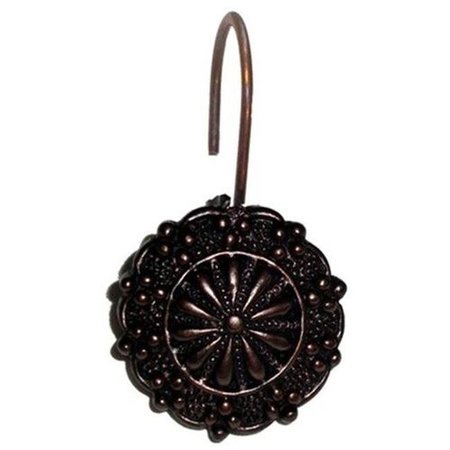 CARNATION HOME FASHIONS Carnation Home Fashions PHP-SH-67 Sheffield Ceramic Resin Shower Curtain Hook - Oil Rubbed Bronze PHP-SH/67